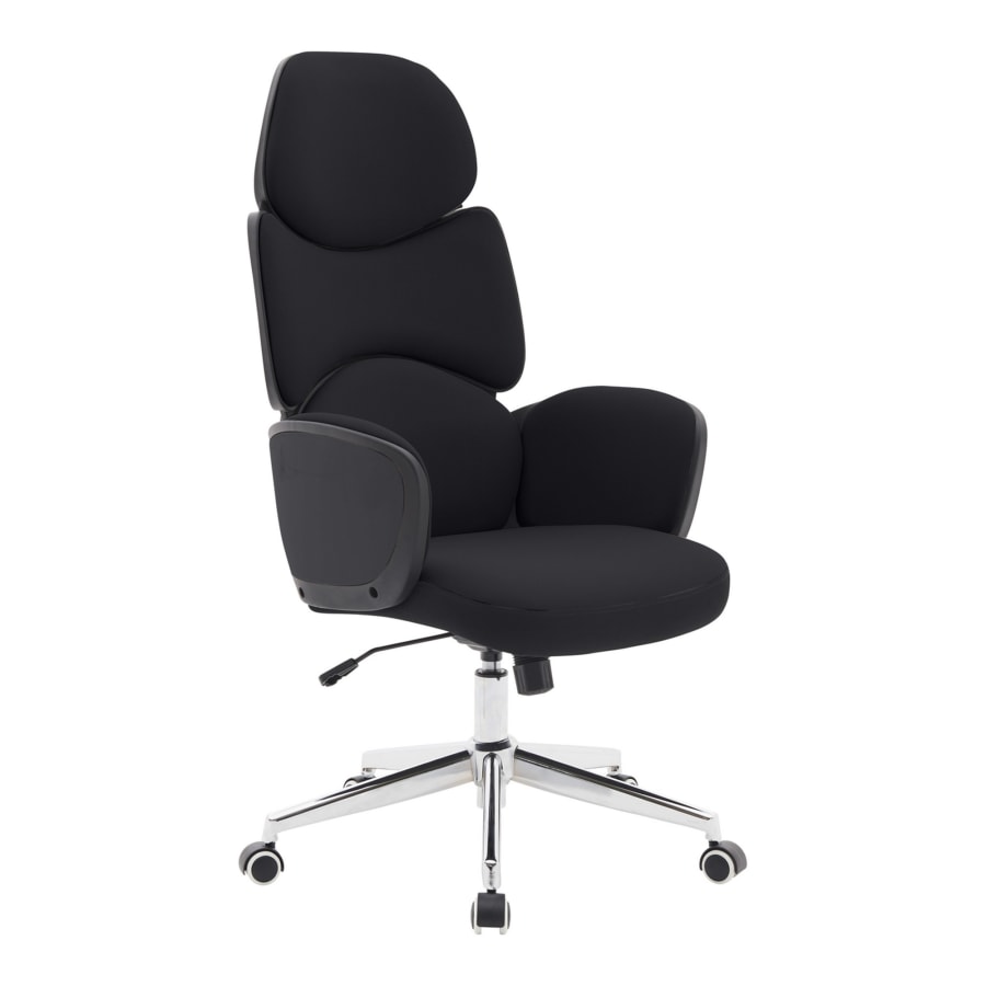 Fauteuil de bureau en simili cuir noir