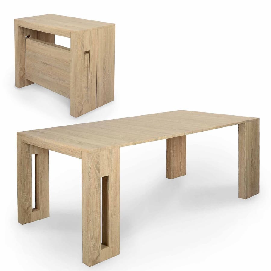 Table console extensible en bois 8 personnes