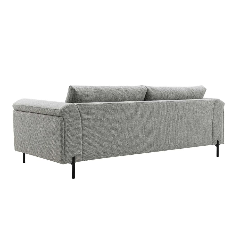 Canapé contemporain 3 places en tissu gris clair