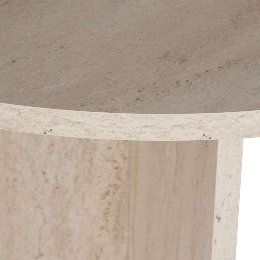 Table &agrave; manger ovale beige 180 cm