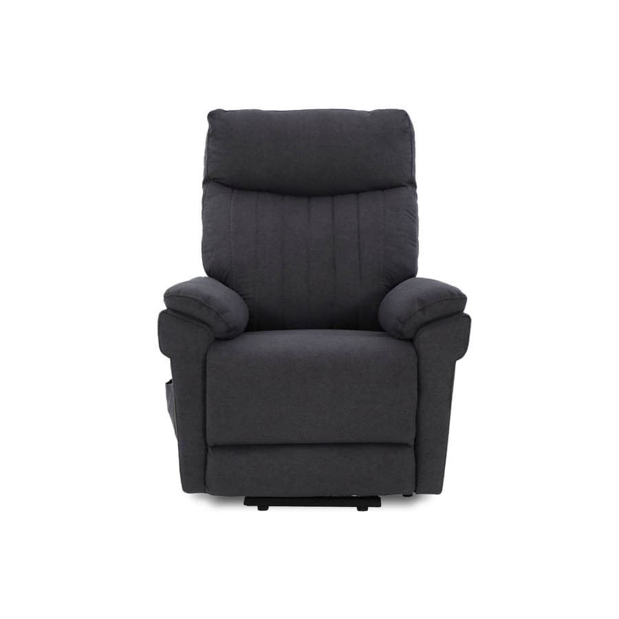 Fauteuil relax releveur électrique en tissu gris foncé