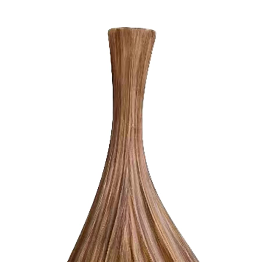 Vase goutte en polyrésine imitation bois H45 cm