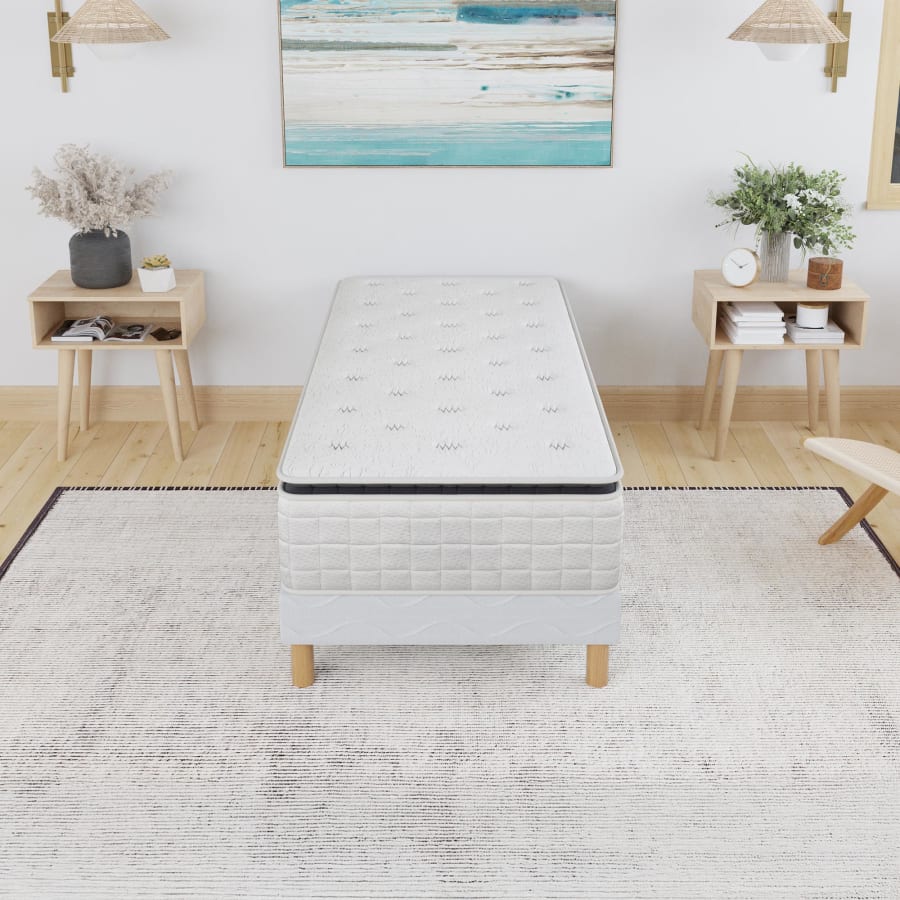 Matelas ressorts ensachés 90x190 cm épaisseur 28 cm