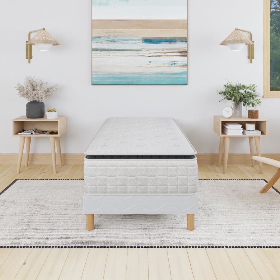 Matelas ressorts ensachés 90x190 cm épaisseur 28 cm