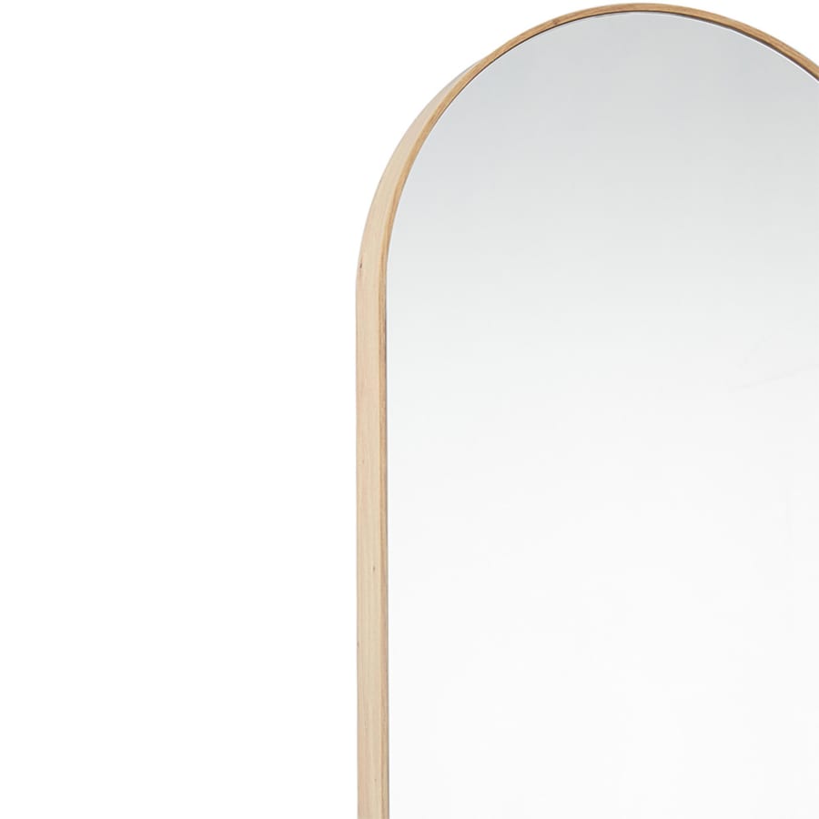 Miroir sur pieds 160x40 cm couleur ch&ecirc;ne vieilli