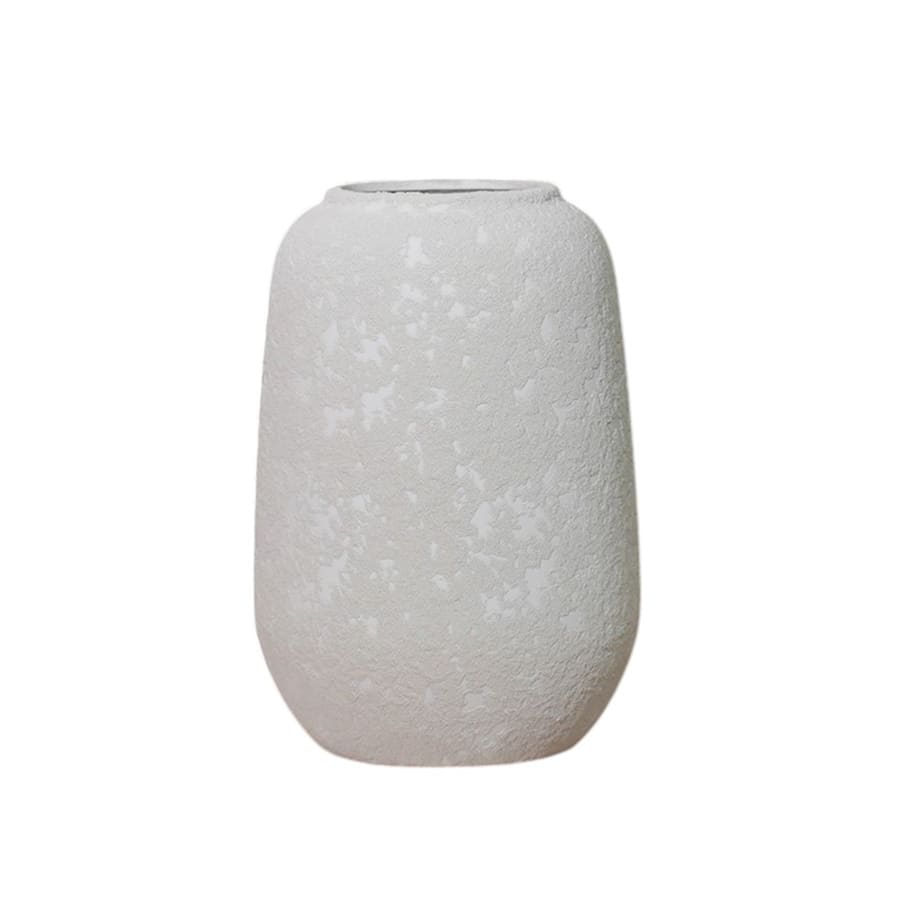 Vase en céramique blanc H26 cm