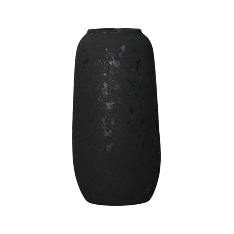 Vase en céramique noir H26 cm