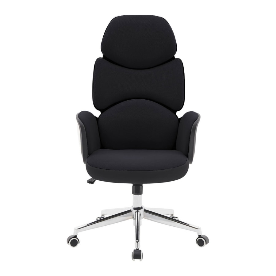 Fauteuil de bureau en tissu noir