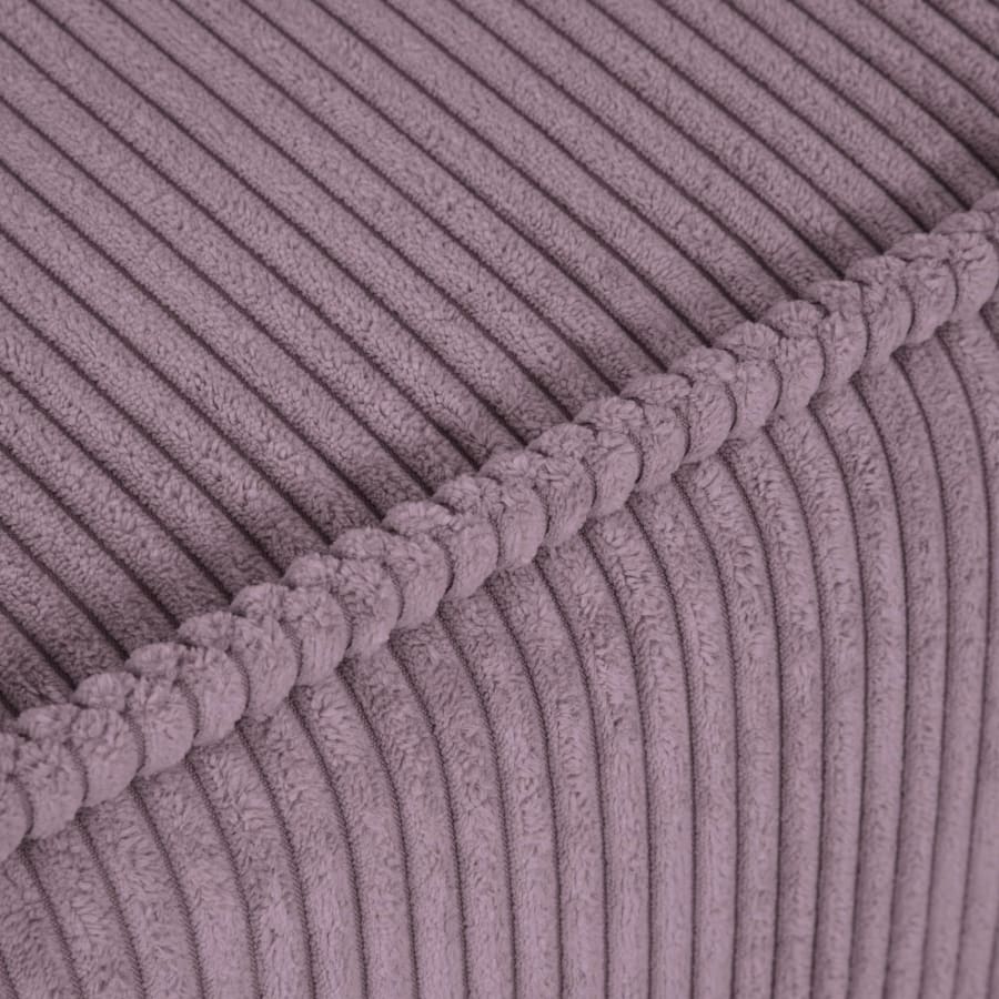 Canap&eacute; convertible avec coffre de rangement en velours c&ocirc;tel&eacute; lilas