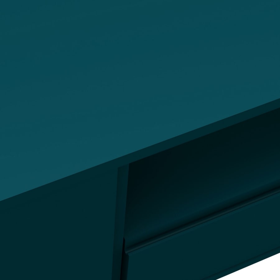 Meuble TV d&rsquo;angle bleu canard  design