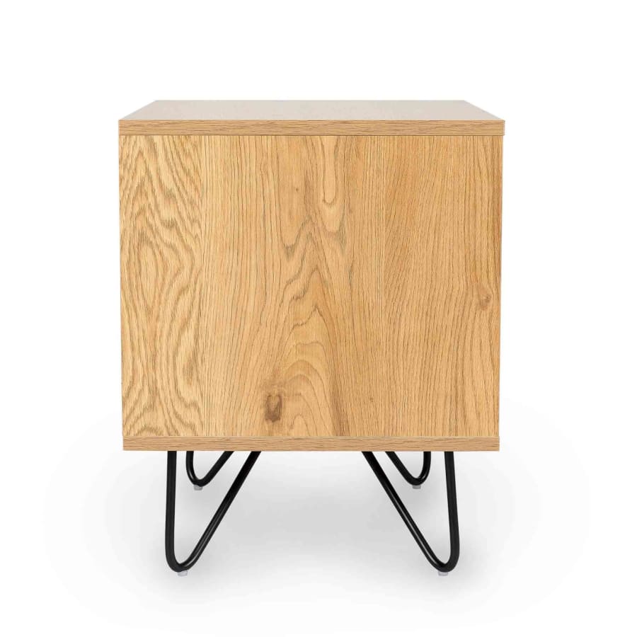 Table de chevet 2 tiroirs en bois