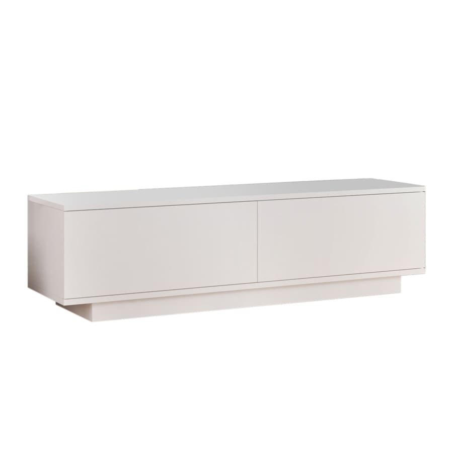 Meuble TV 2 portes blanc