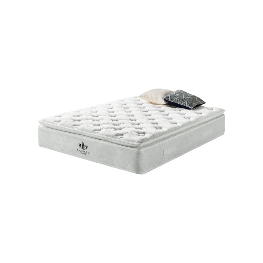 Matelas velours ressorts ensachés 140x190 cm épaisseur 30 cm