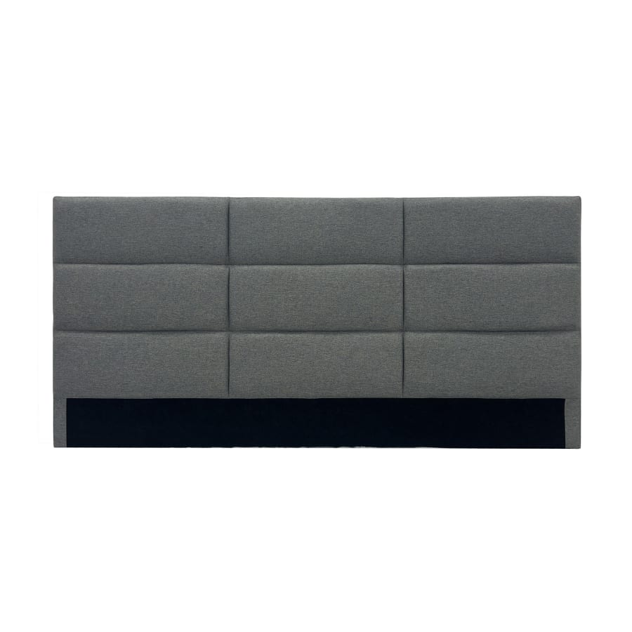 Tête de lit en tissu gris 180 cm