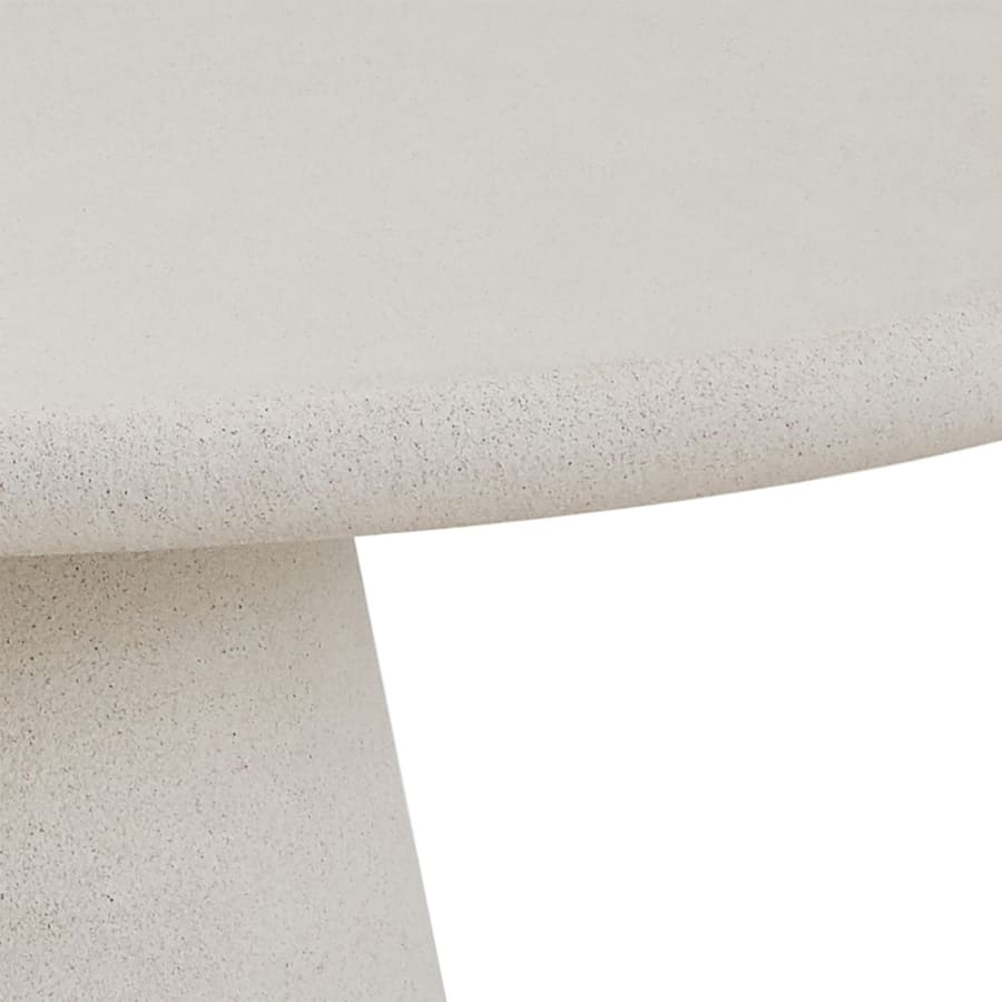 Table &agrave; manger ronde couleur ciment 120 cm