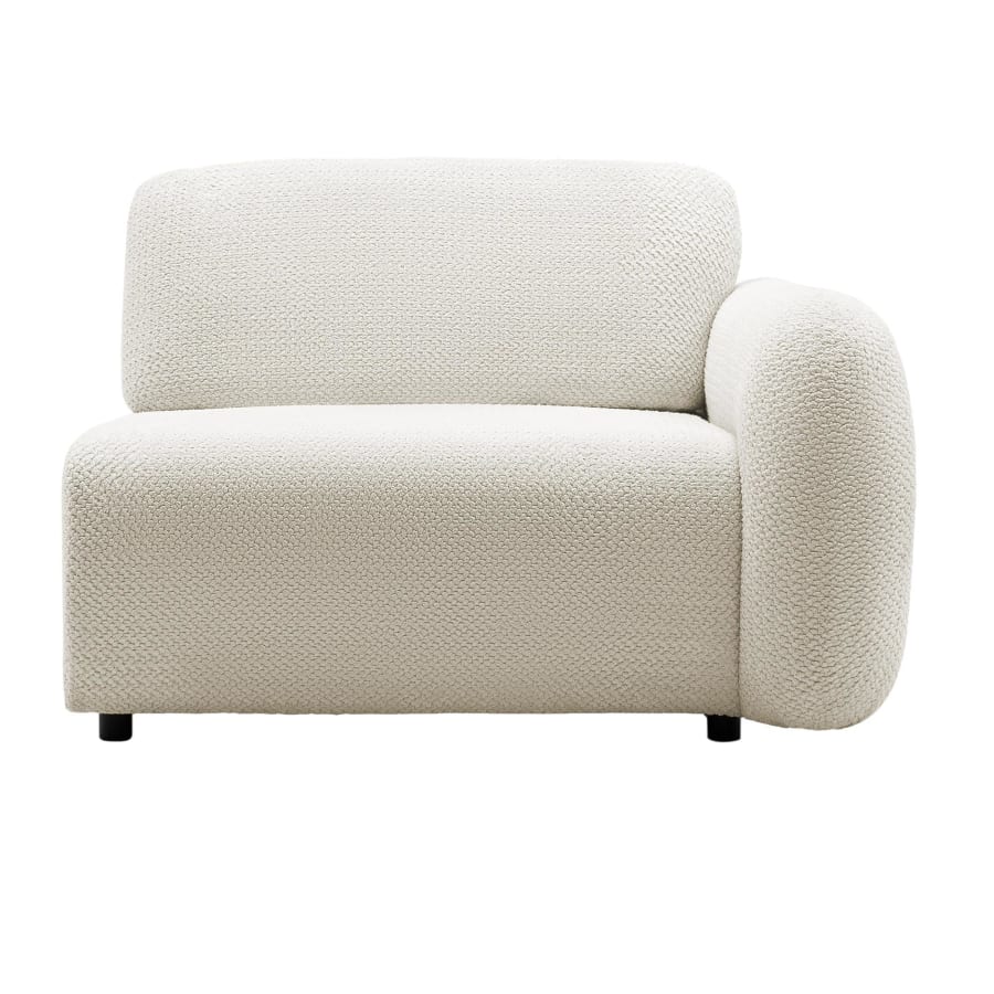 Canapé 3 places convertible assise extensible en tissu beige