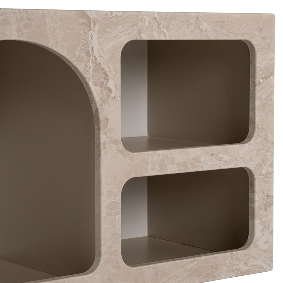 Meuble TV 7 niches beige