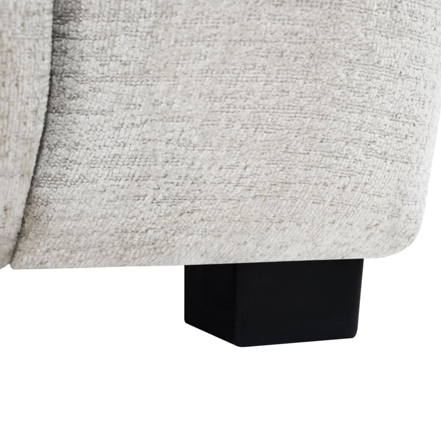 Canapé d'angle en tissu beige - Angle gauche