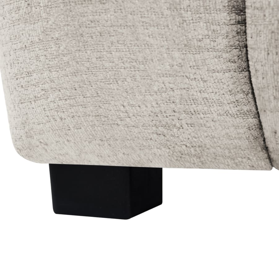 Canapé d'angle en tissu taupe - Angle droit