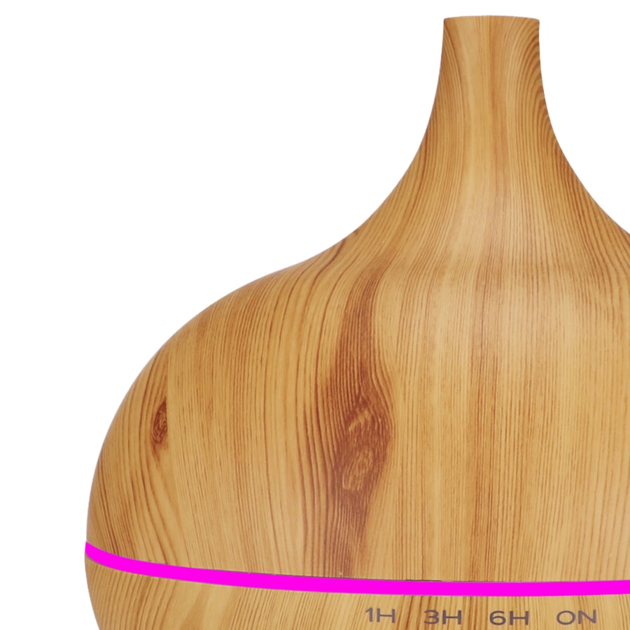 Diffuseur d'huiles essentielles couleur bois &agrave; LED