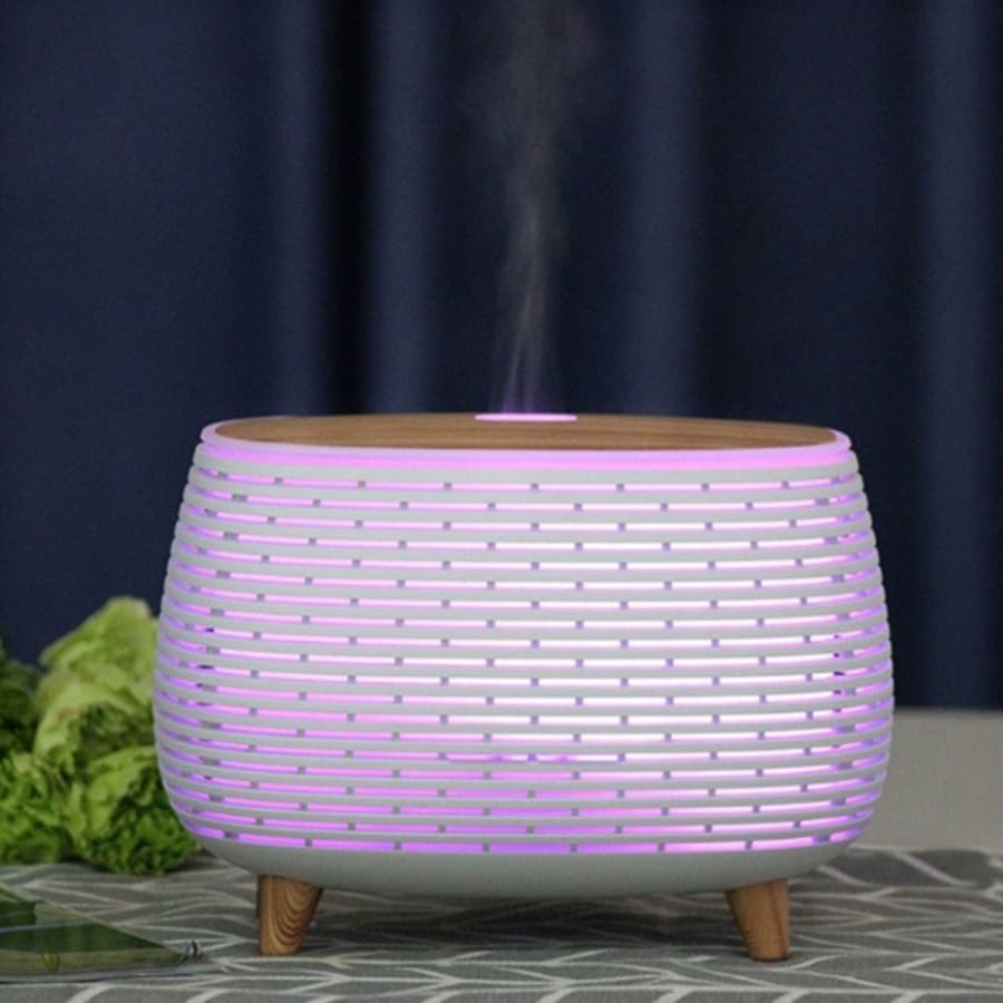 Diffuseur d'huiles essentielles &agrave; LED blanc
