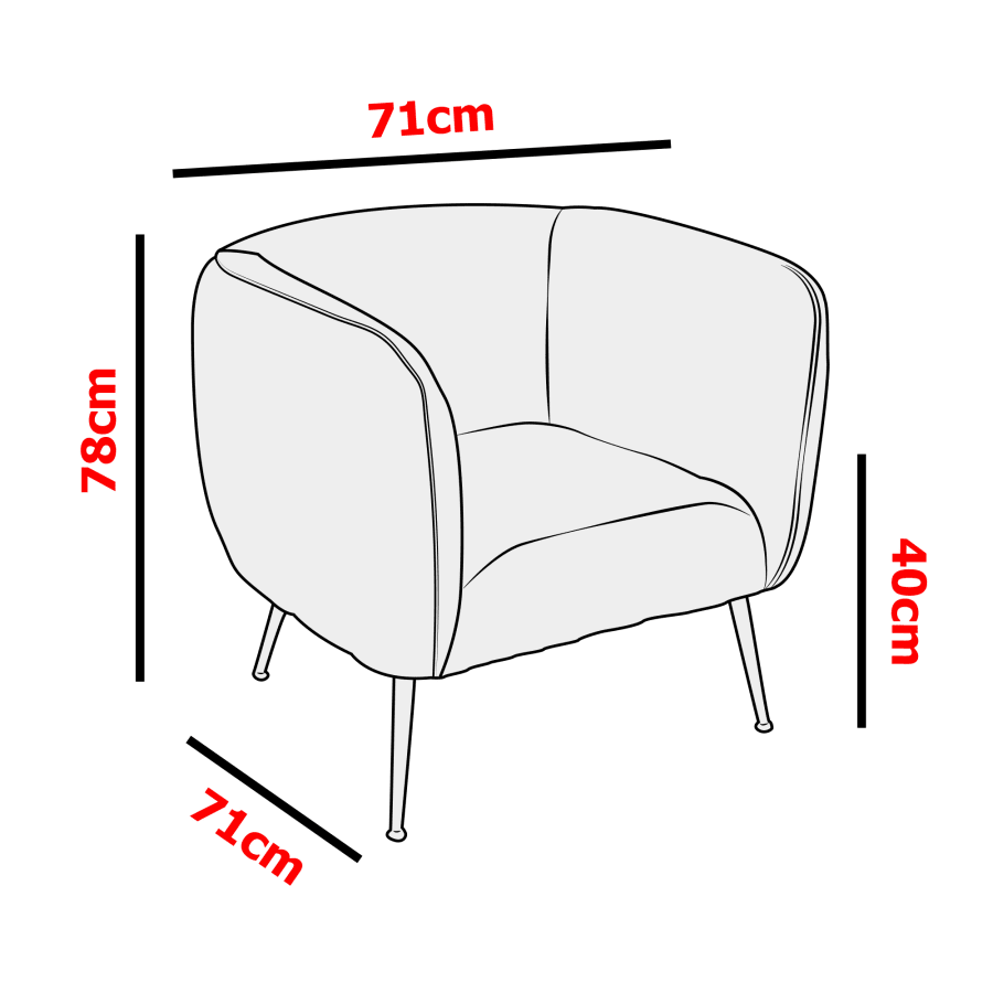 Fauteuil  effet peau de mouton blanc piètement en métal noir