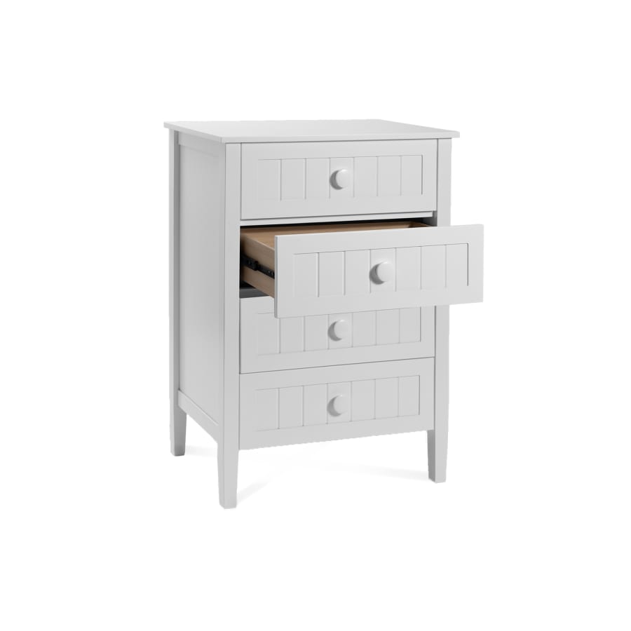 Commode en bois blanc 4 tiroirs