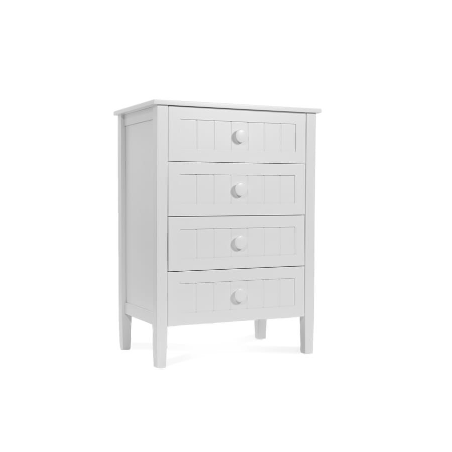 Commode en bois blanc 4 tiroirs