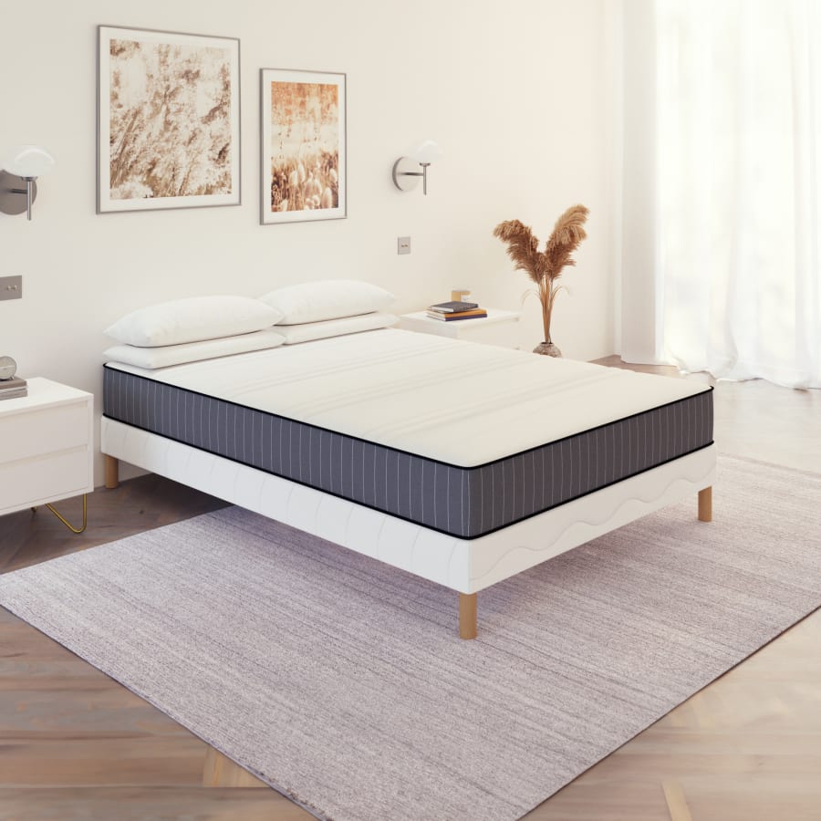 Ensemble sommier tapissier + Matelas mousse 180 x 200 cm