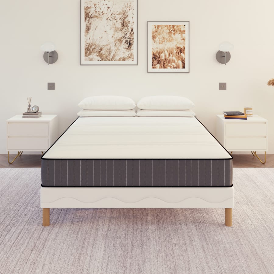 Ensemble sommier tapissier + Matelas mousse 180 x 200 cm