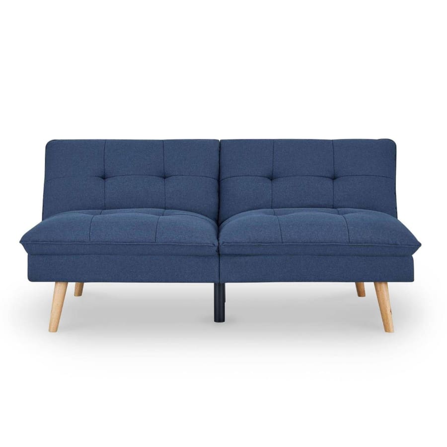 Canap&eacute; clic clac design en tissu bleu