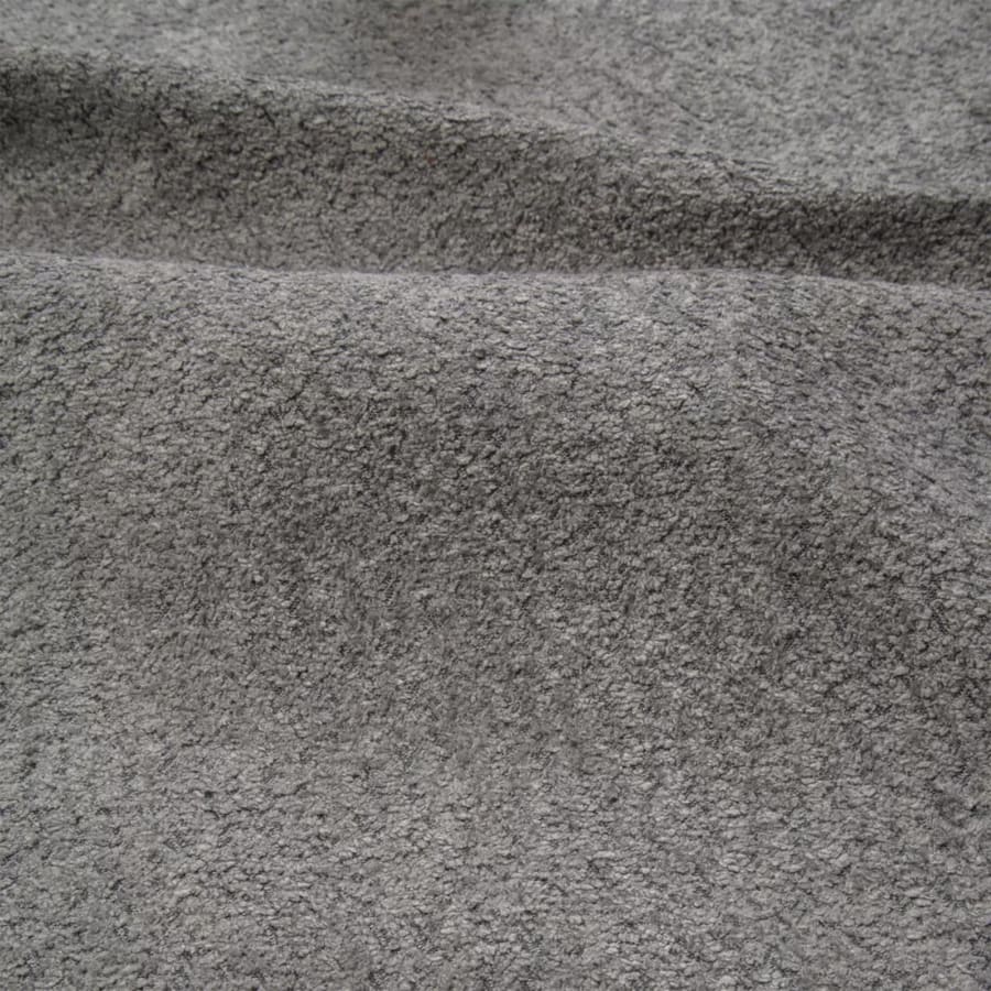 Canap&eacute; 3 places tissu bouclette gris clair