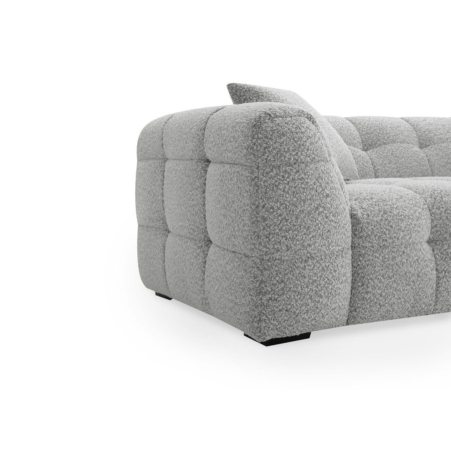 Fauteuil effet peau de mouton gris