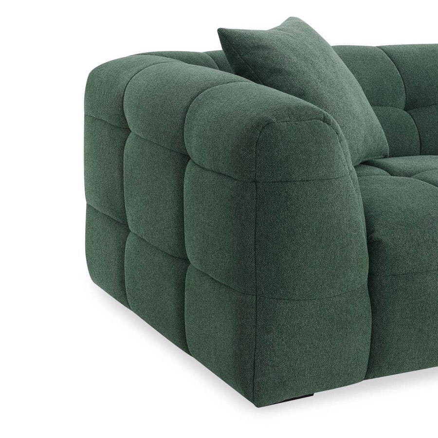 Fauteuil en tissu vert