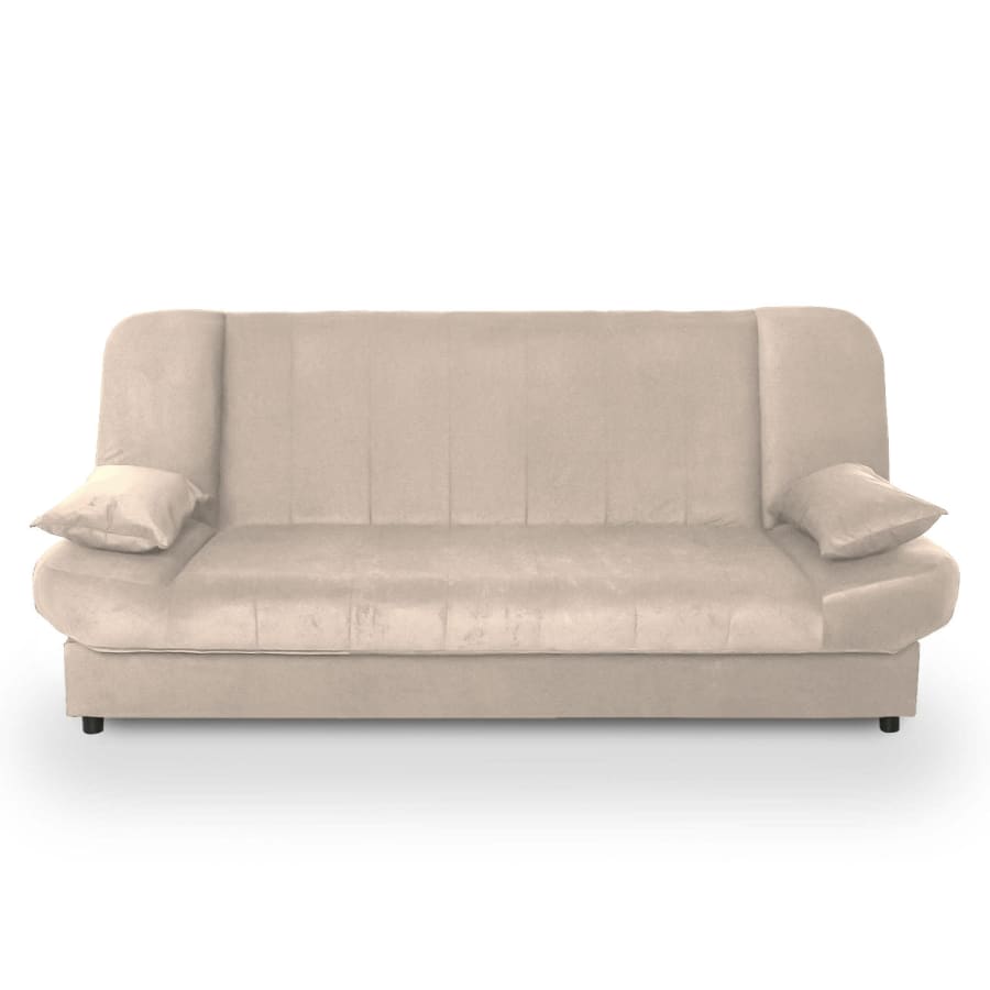 Banquette clic clac convertible en tissu beige