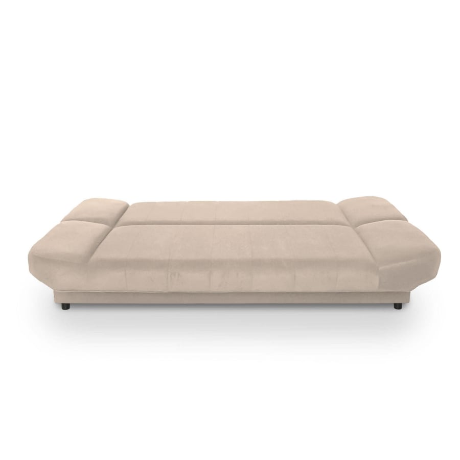 Banquette clic clac convertible en tissu beige