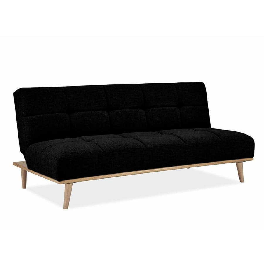 Banquette clic clac scandinave 3 places noir