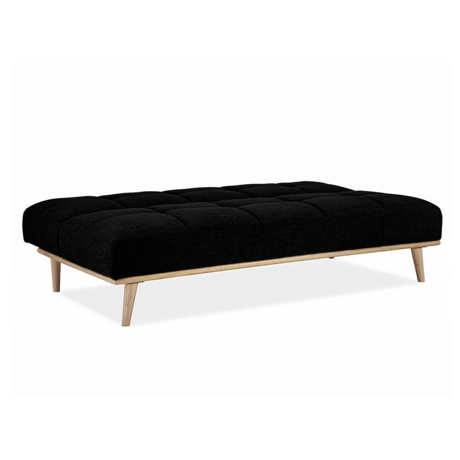 Banquette clic clac scandinave 3 places noir