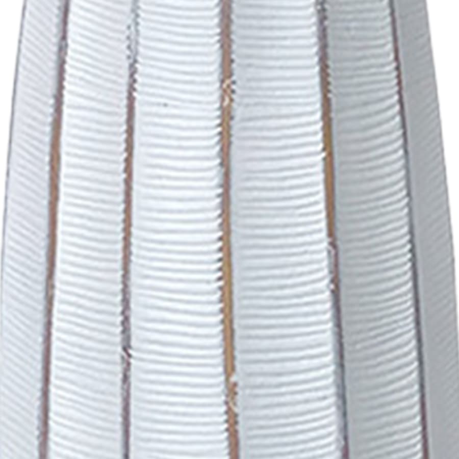 Vase soliflor en r&eacute;sine blanc H50 cm