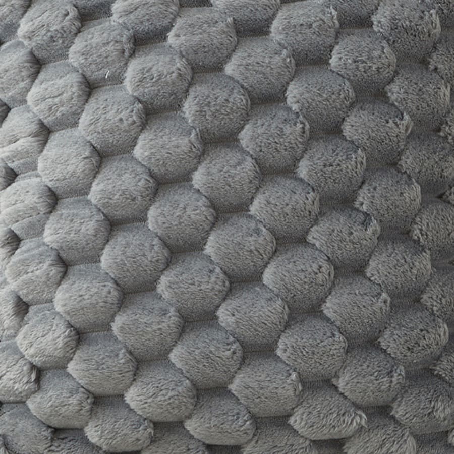 Coussin carré en tissu gris 45x45 cm