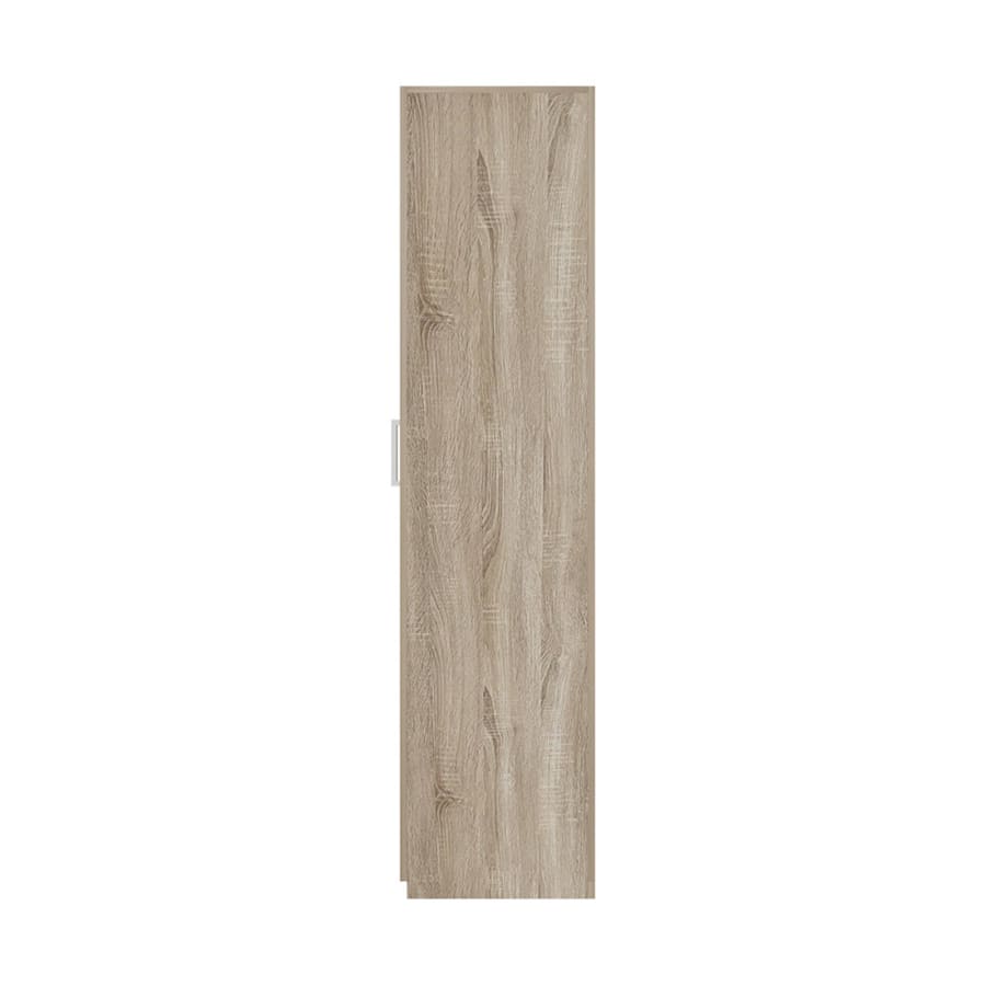 Armoire 2 portes 4 &eacute;tag&egrave;res couleur ch&ecirc;ne clair