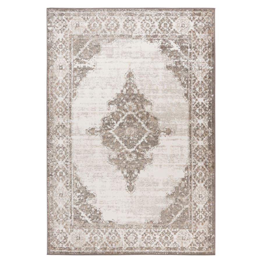 Tapis oriental en tissu beige - 120x170 cm