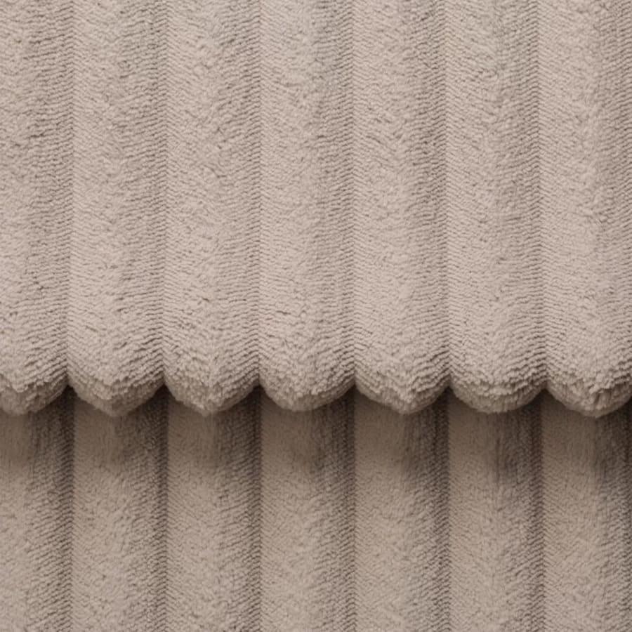 Canap&eacute; 3 places convertible avec coffre velours gros c&ocirc;tel&eacute; taupe