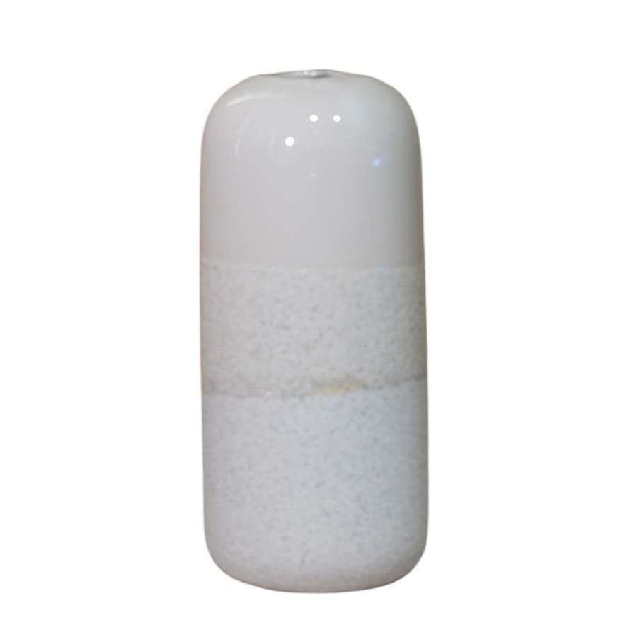 Vase en céramique texturé beige H26 cm