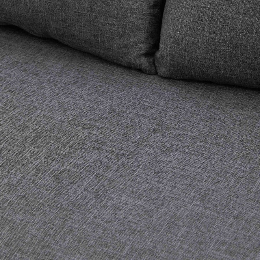 Banquette convertible en tissu gris 2 places