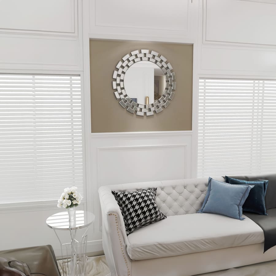 Miroir mural rond design 90 cm