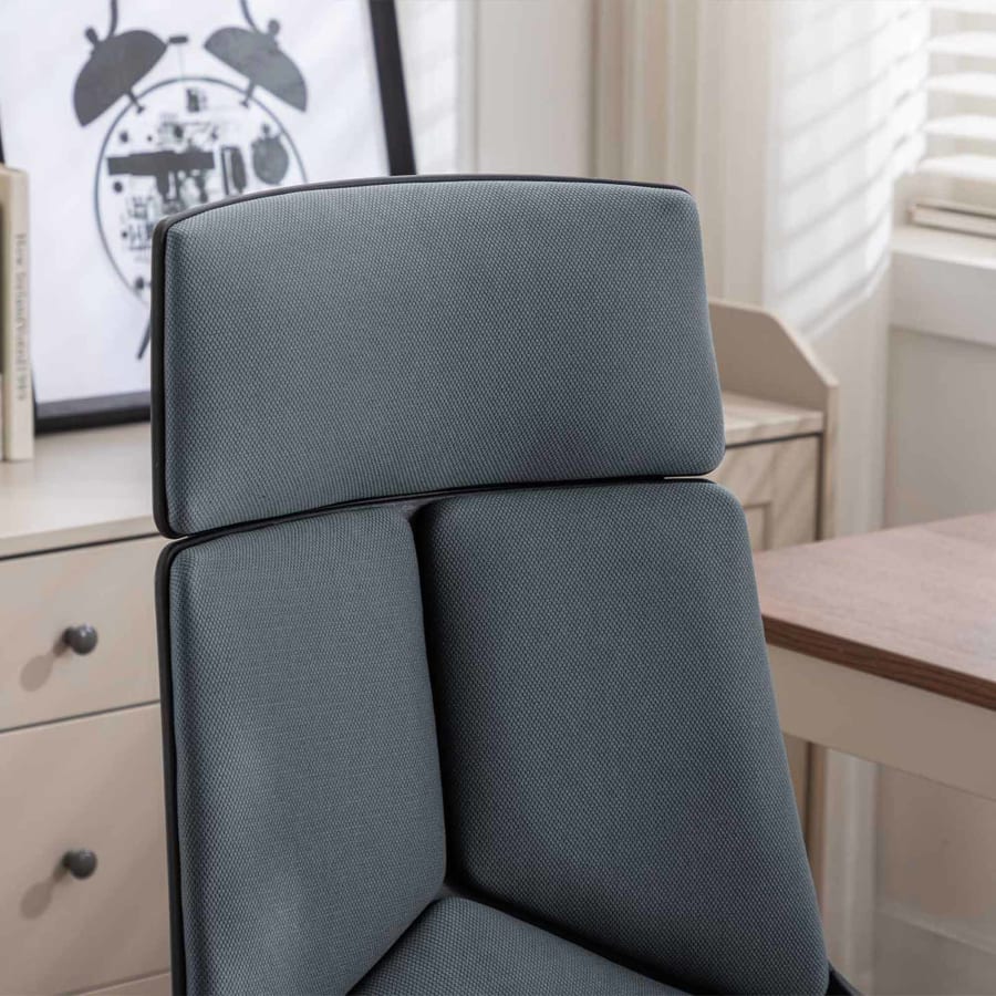 Fauteuil de bureau en tissu gris