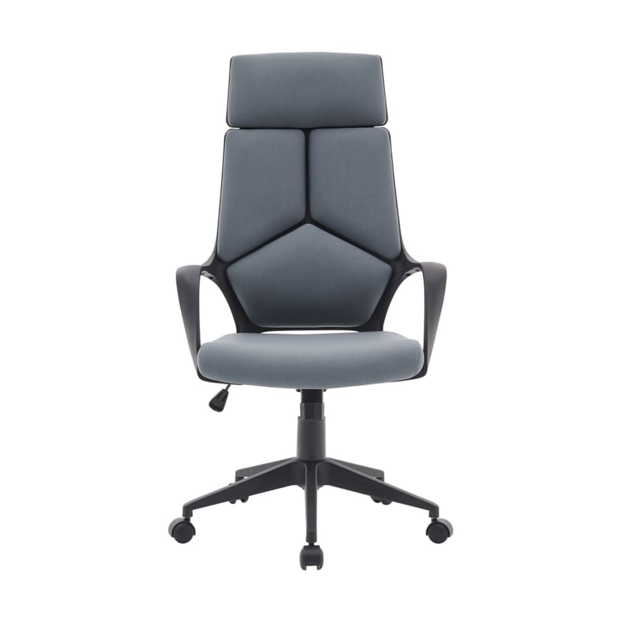 Fauteuil de bureau en tissu gris