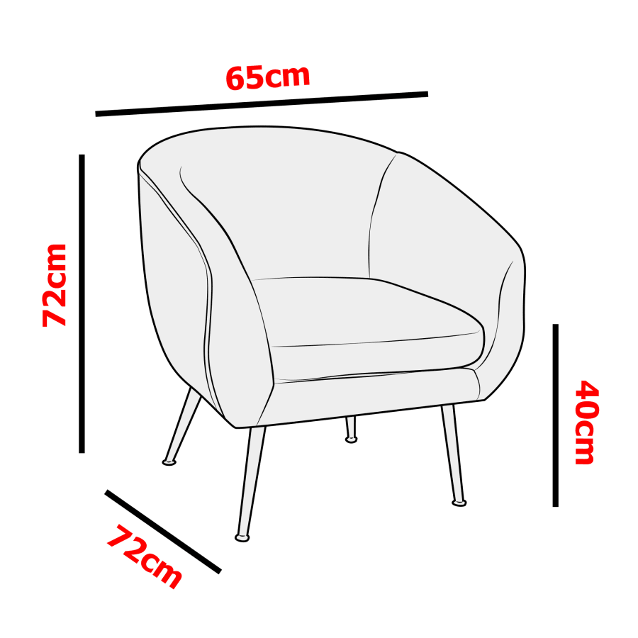 Fauteuil cabriolet effet peau de mouton blanc pieds en métal noir