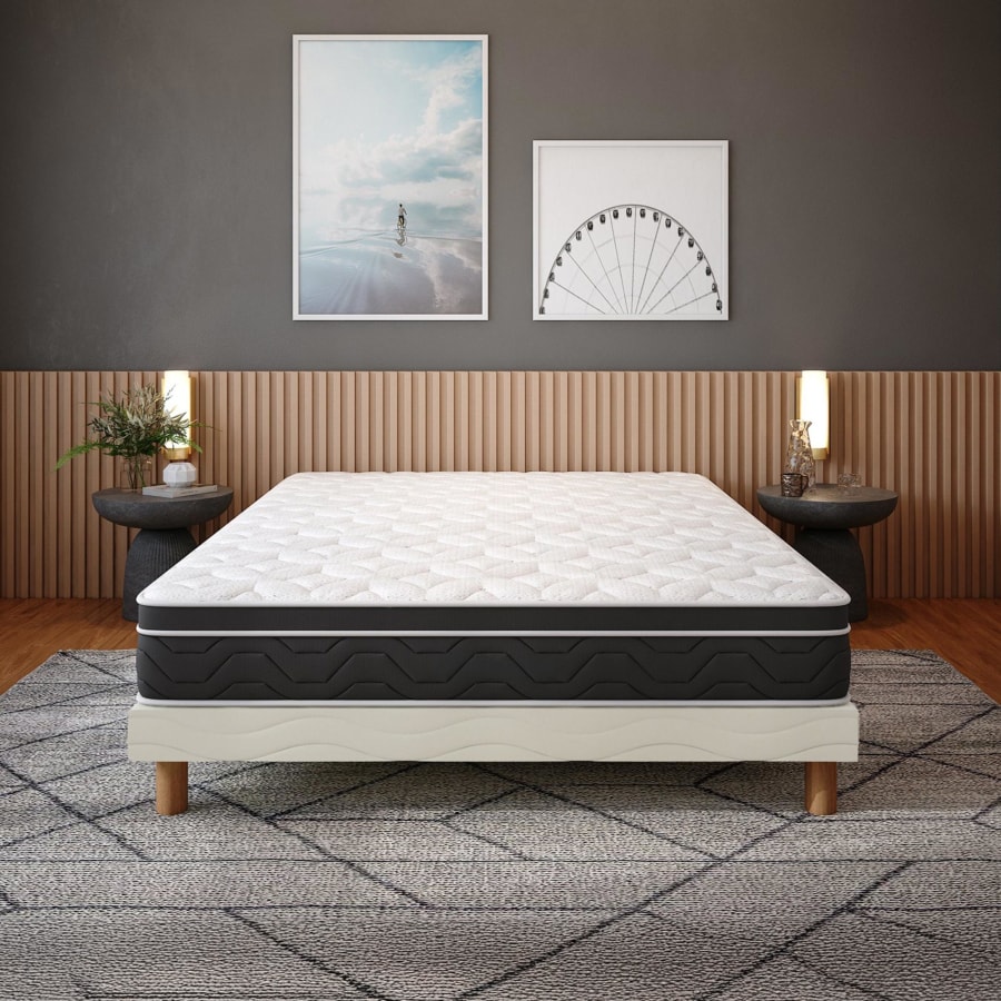 Matelas ressorts ensach&eacute;s 160x200 cm &eacute;paisseur 32 cm